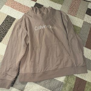 Calvin Klein Mens Tan Hoodie